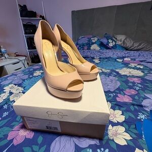 Jessica Simpson Women's Peep Toe Heels - Blush